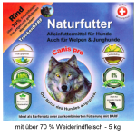 Naturfutter für Hunde "Rind", kaltgepresst, getreidefrei! 5kg